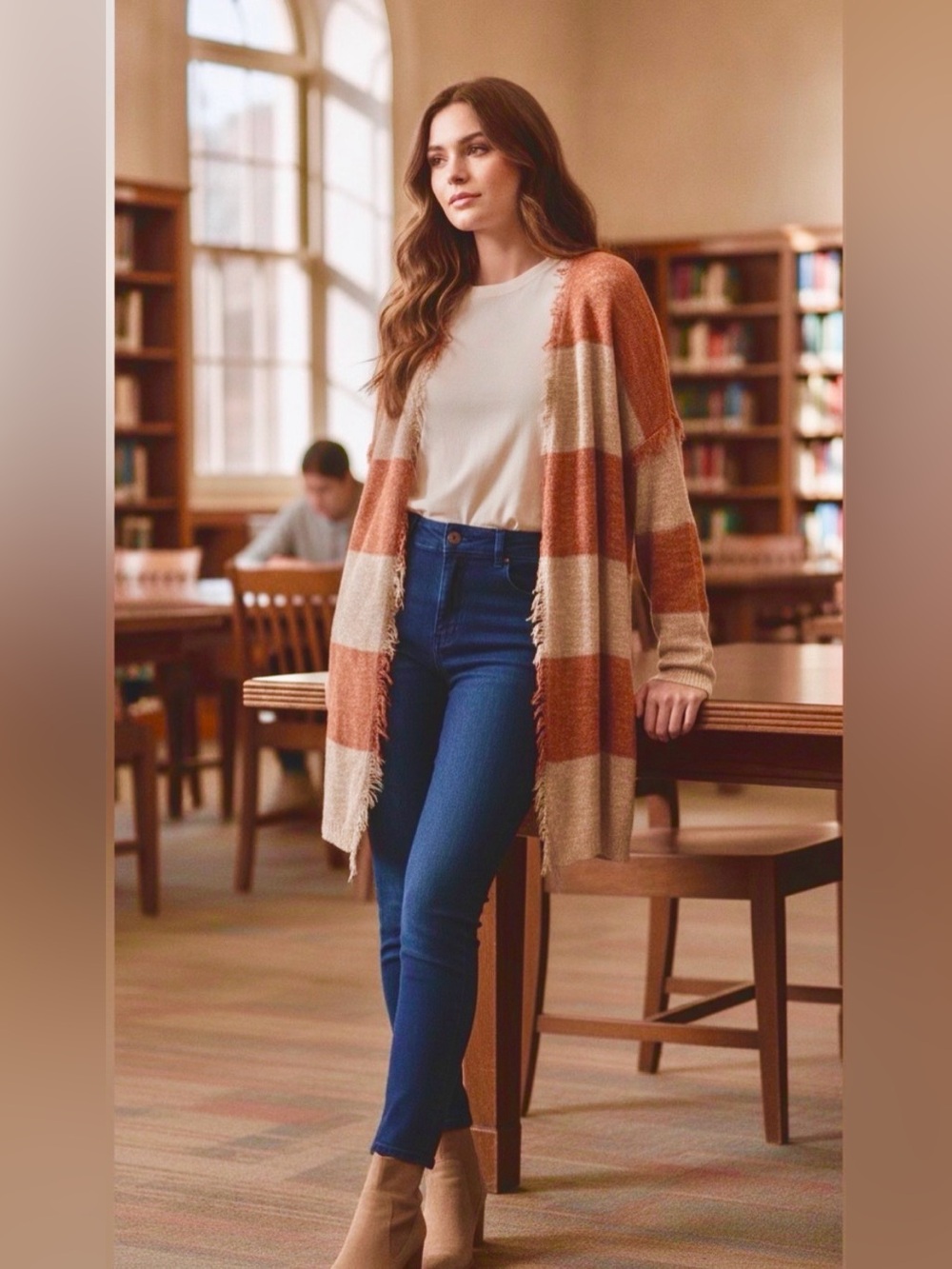 2 Items. Fantastic Fawn Orange and Beige NWT Oversized AND NYDJ Skinny  Leggings